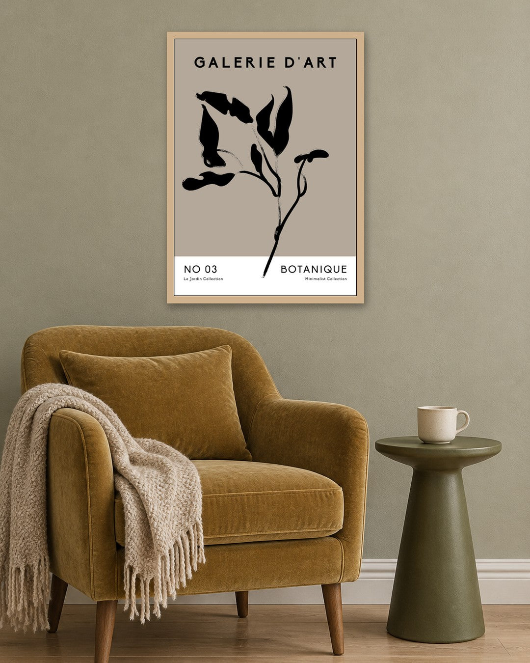 SENT Studio - Bohemian Poster No. 2 - oak frame in a room