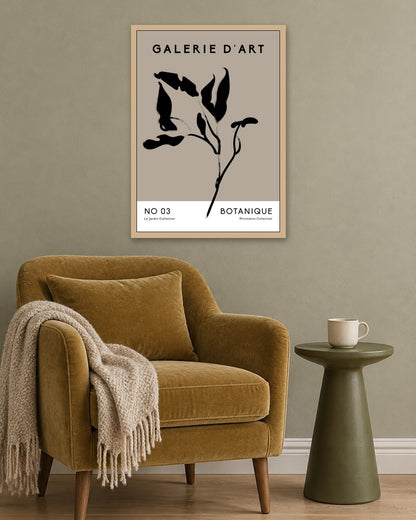 SENT Studio - Bohemian Poster No. 2 - oak frame in a room