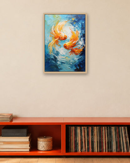 SENT Studio - Goldfish - oak frame in a room