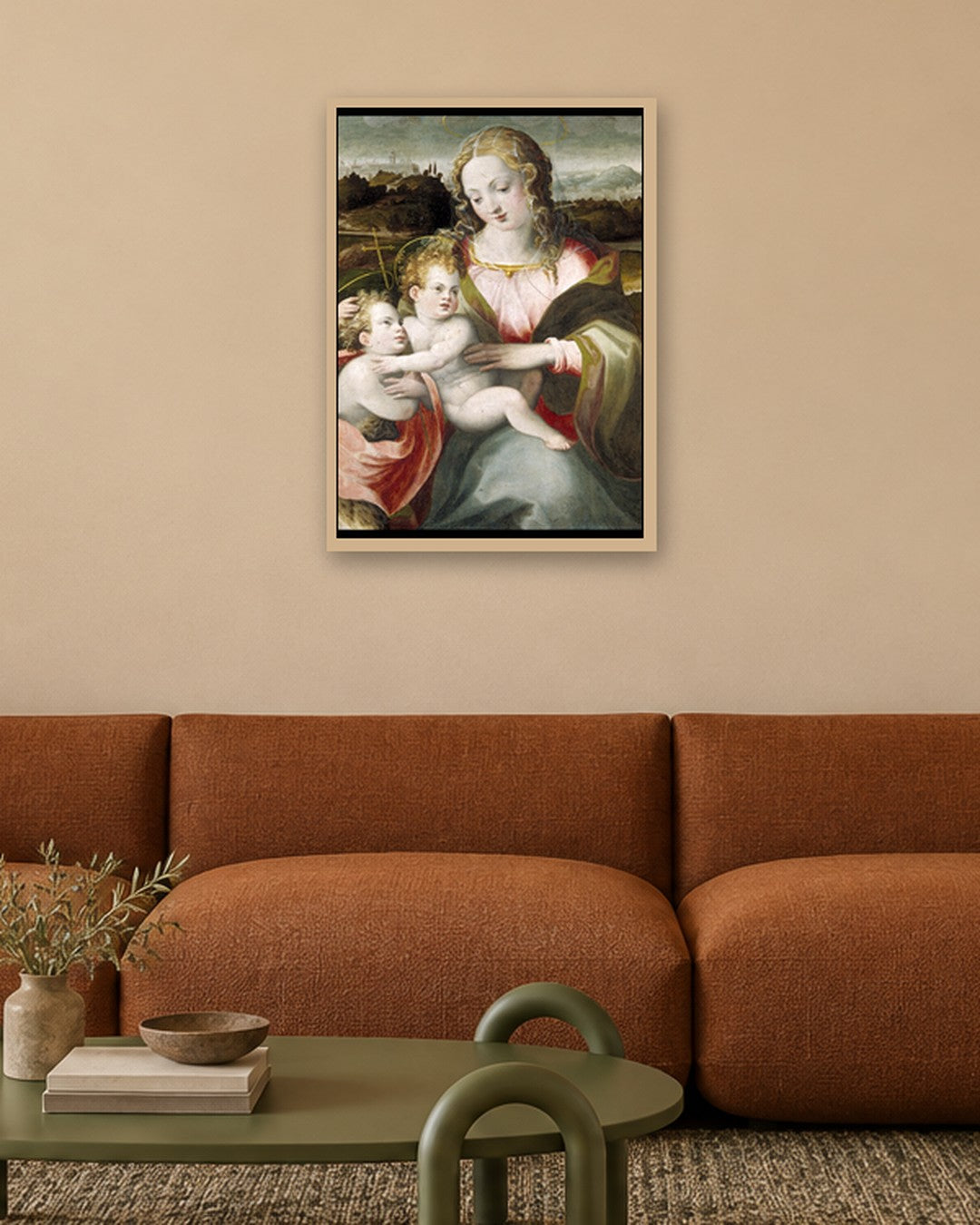 Renaissance Masters - Renaissance Masterpiece No. 50 - oak frame in a room
