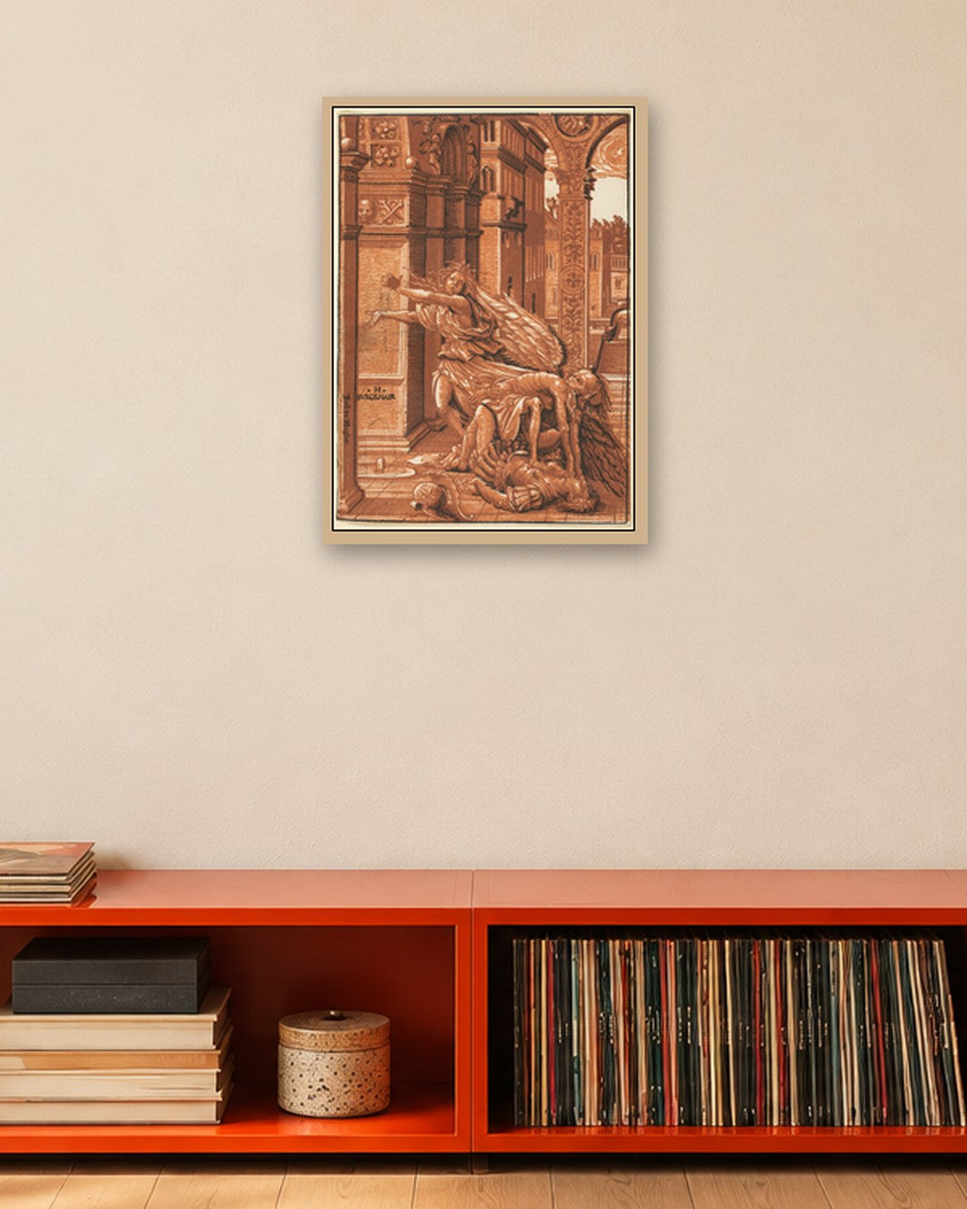 Renaissance Masters - Renaissance Masterpiece No. 86 - oak frame in a room