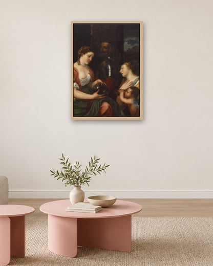 Renaissance Masters - Renaissance Masterpiece No. 76 - oak frame in a room