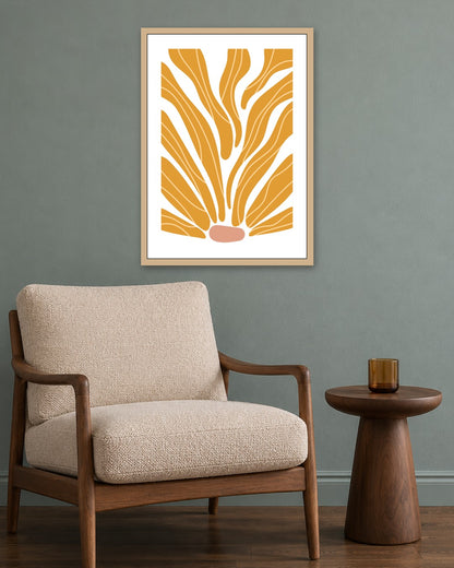 SENT Studio - Organic Cut-out No. 3 - oak frame in a room