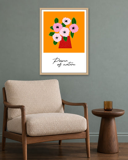 SENT Studio - Artistic Poster No. 4 - oak frame in a room