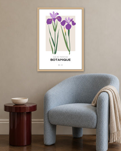 SENT Studio - Botanical Poster No. 39 - oak frame in a room