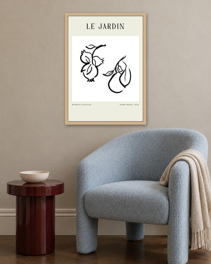 SENT Studio - Bohemian Poster No. 67 - oak frame in a room
