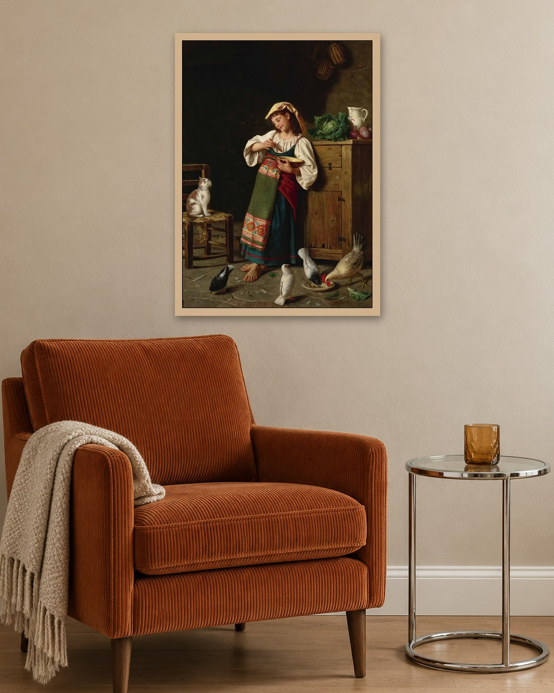 Renaissance Masters - Renaissance Masterpiece No. 424 - oak frame in a room