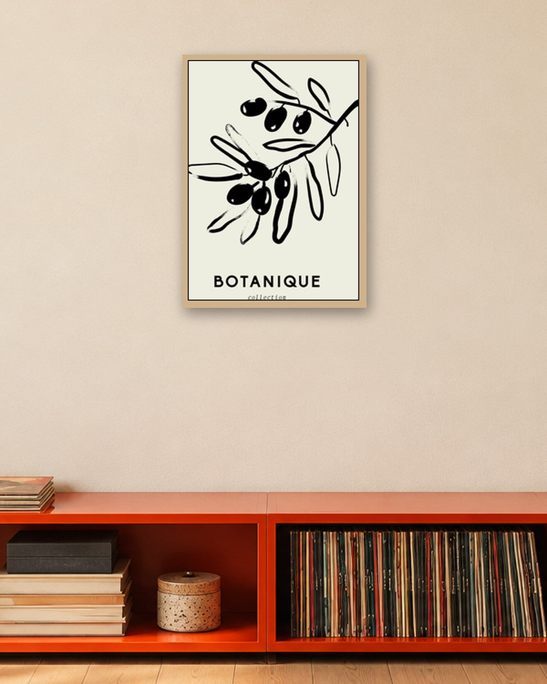 SENT Studio - Bohemian Poster No. 75 - oak frame in a room