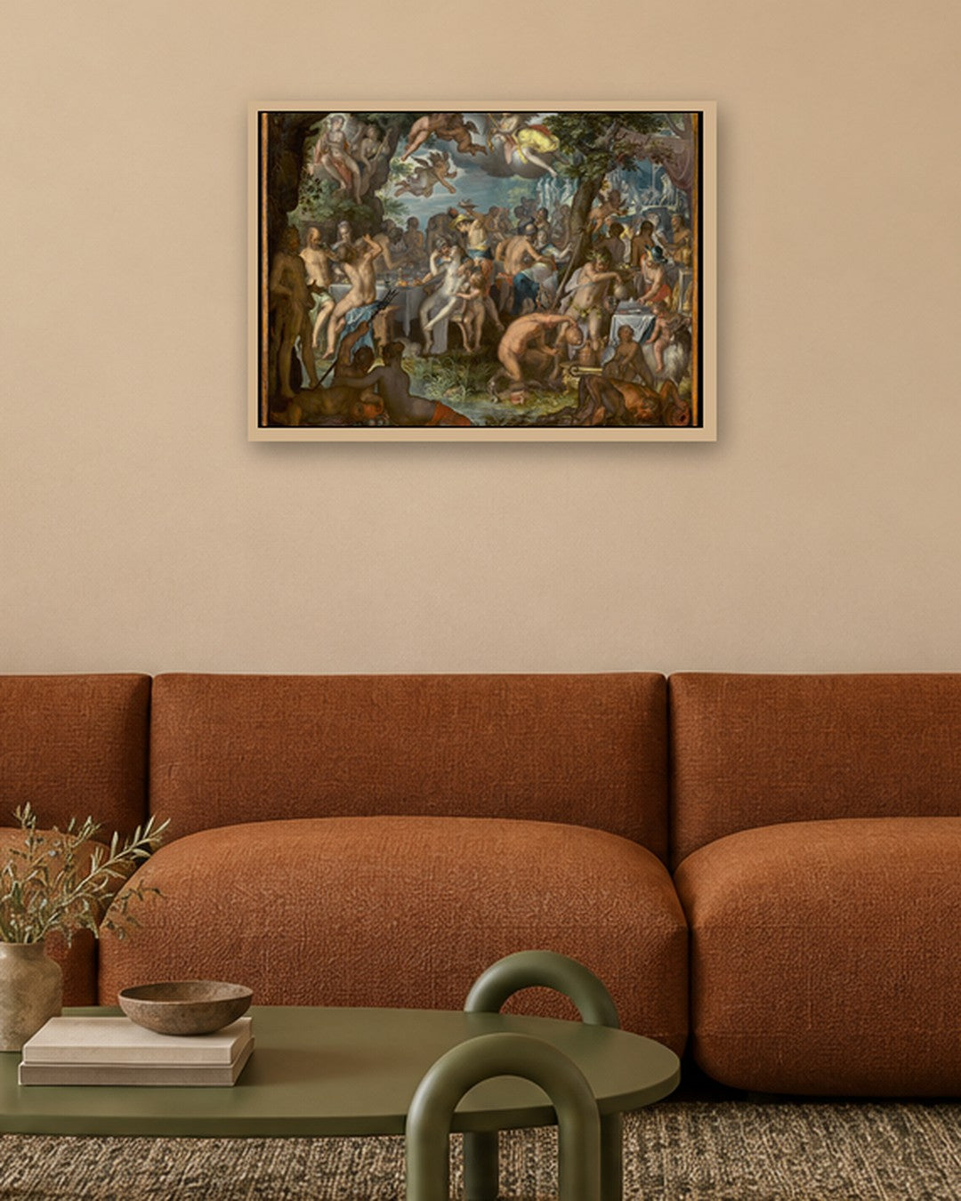 Renaissance Masters - Renaissance Masterpiece No. 98 - oak frame in a room