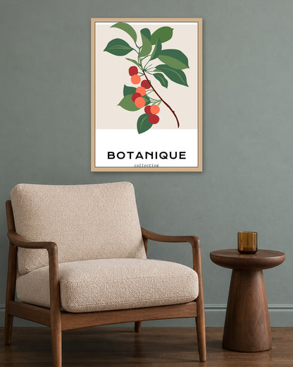 SENT Studio - Botanical Poster No. 22 - oak frame in a room
