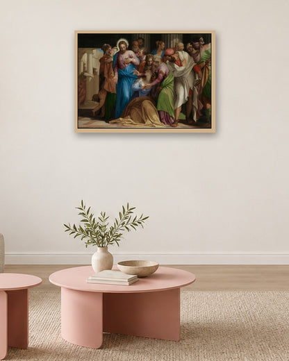 Renaissance Masters - Renaissance Masterpiece No. 246 - oak frame in a room