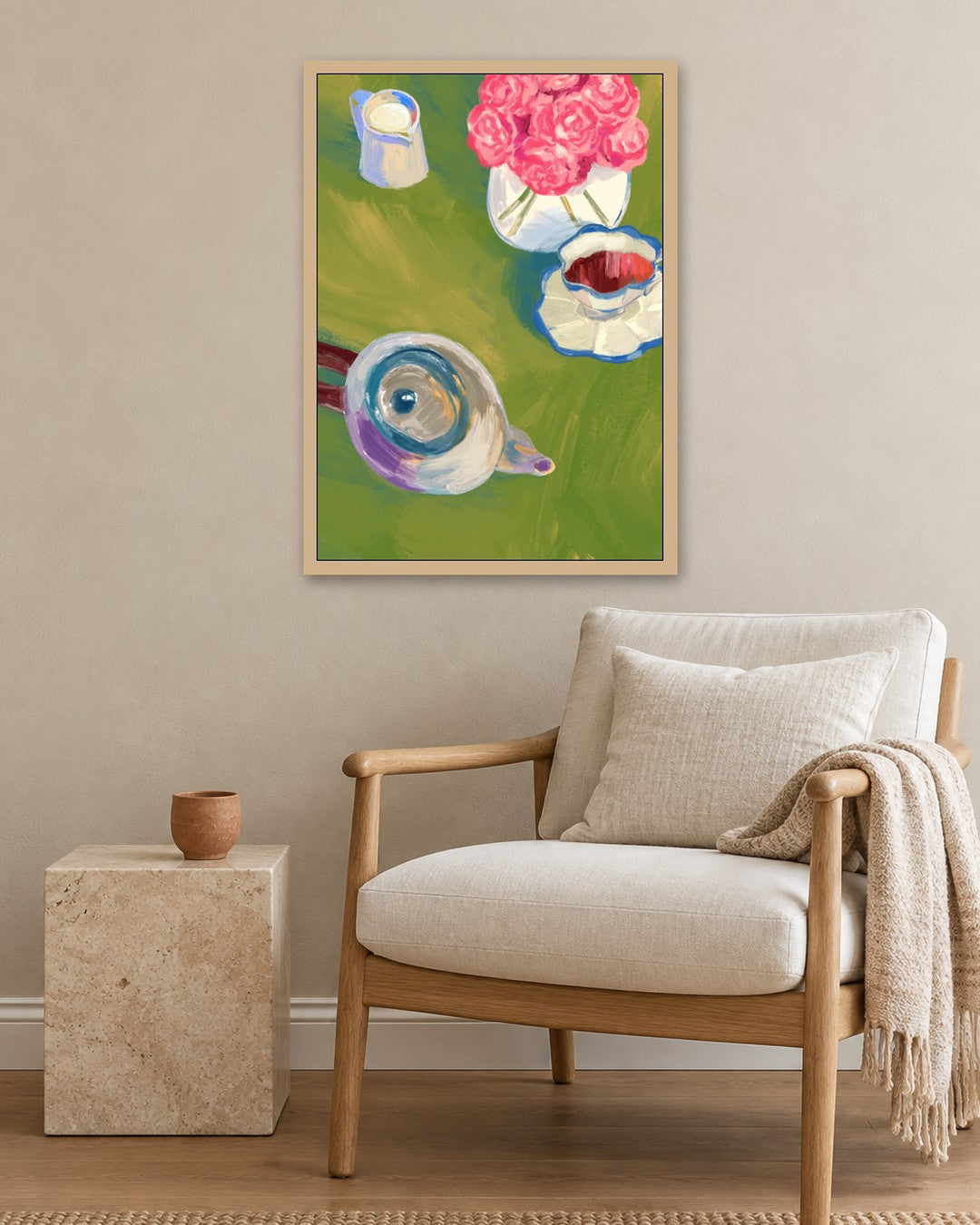 SENT Studio - Still Life No. 21 - oak frame in a room