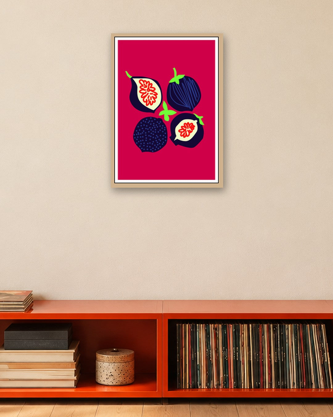 SENT Studio - Artistic Poster No. 36 - oak frame in a room