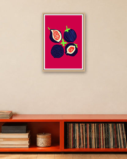 SENT Studio - Artistic Poster No. 36 - oak frame in a room