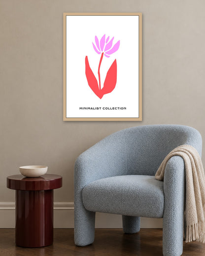 SENT Studio - Abstract Poster No. 21 - oak frame in a room