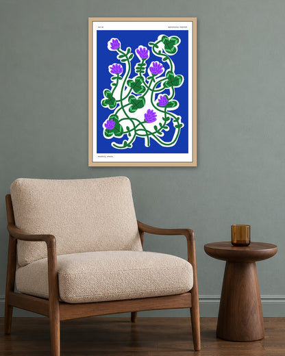 SENT Studio - Aesthetic Poster No. 18 - oak frame in a room