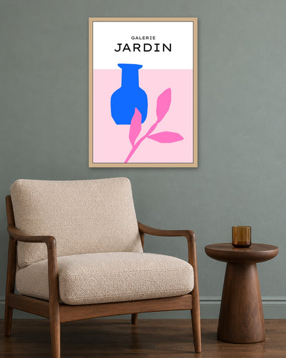 SENT Studio - Abstract Poster No. 1 - oak frame in a room