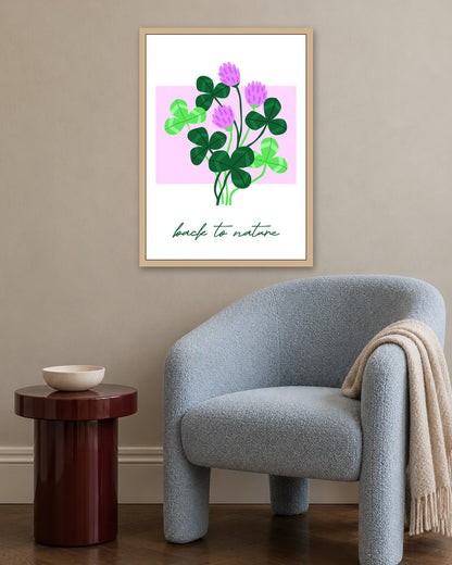 SENT Studio - Artistic Poster No. 60 - oak frame in a room