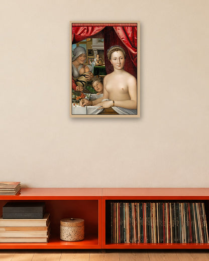 Renaissance Masters - Renaissance Masterpiece No. 40 - oak frame in a room