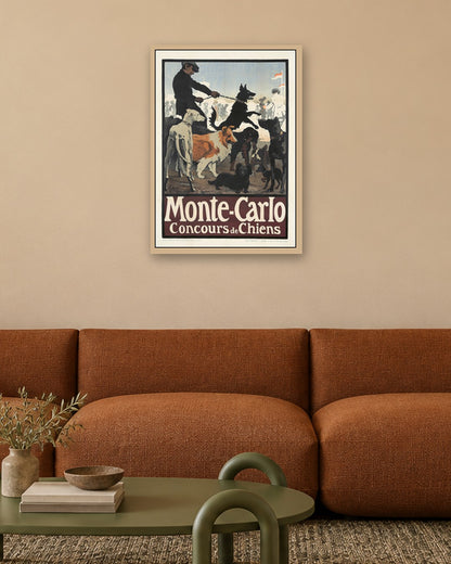 Monte-Carlo - Concours de Chiens - oak frame in a room