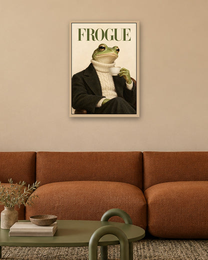 Paige Hilton - Frogue - oak frame in a room