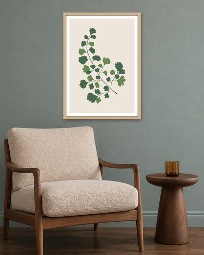 SENT Studio - Botanical Poster No. 61 - oak frame in a room