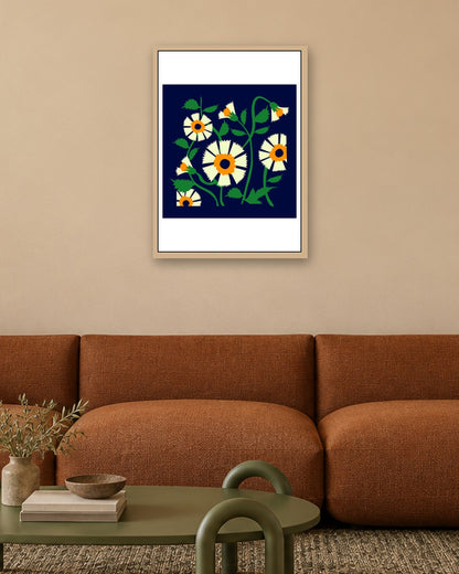 SENT Studio - Artistic Poster No. 31 - oak frame in a room