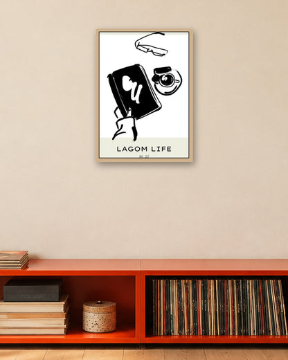 SENT Studio - Bohemian Poster No. 13 - oak frame in a room