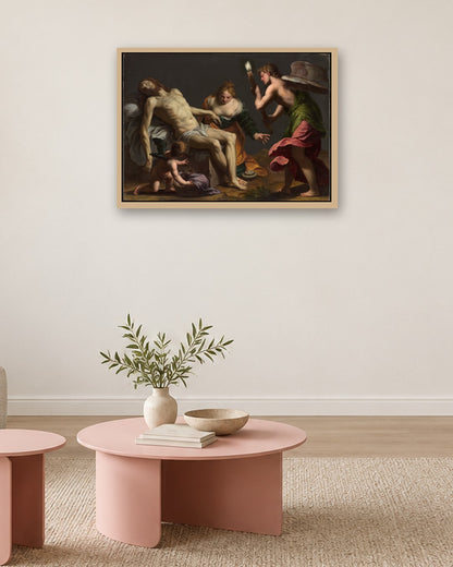 Renaissance Masters - Renaissance Masterpiece No. 101 - oak frame in a room