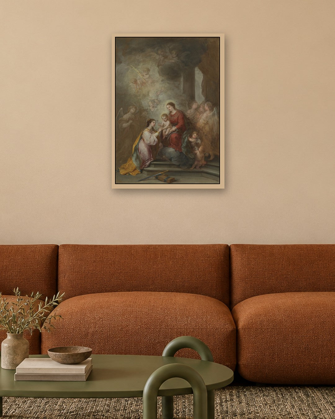 Renaissance Masters - Renaissance Masterpiece No. 394 - oak frame in a room