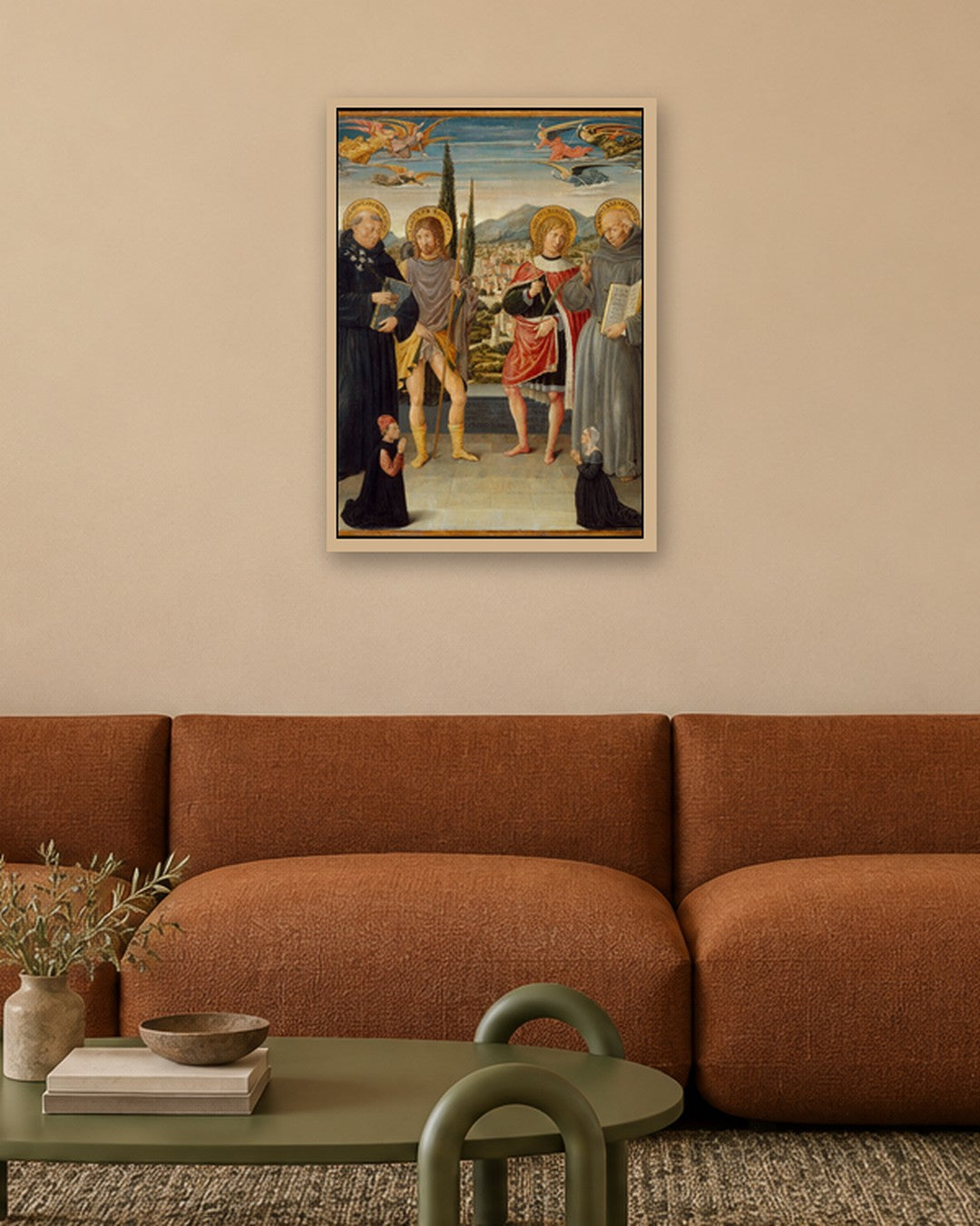 Renaissance Masters - Renaissance Masterpiece No. 158 - oak frame in a room