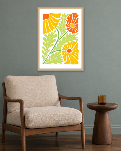 SENT Studio - Organic Cut-out No. 5 - oak frame in a room
