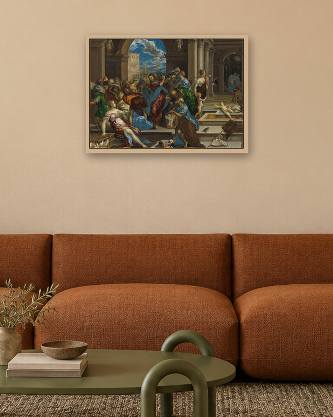 Renaissance Masters - Renaissance Masterpiece No. 233 - oak frame in a room