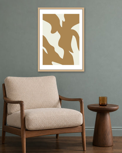 SENT Studio - Bohemian Poster No. 21 - oak frame in a room