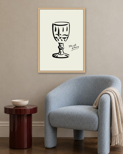 SENT Studio - Bohemian Poster No. 77 - oak frame in a room