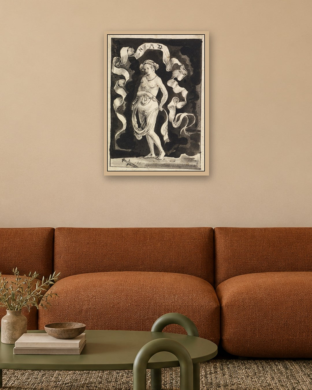 Renaissance Masters - Renaissance Masterpiece No. 426 - oak frame in a room