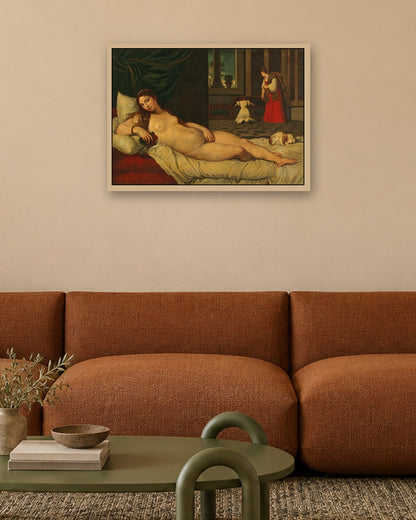 Renaissance Masters - Renaissance Masterpiece No. 385 - oak frame in a room
