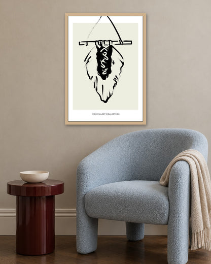 SENT Studio - Bohemian Poster No. 7 - oak frame in a room