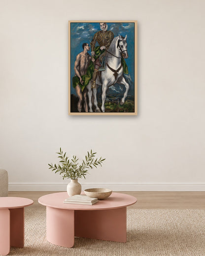 Renaissance Masters - Renaissance Masterpiece No. 183 - oak frame in a room