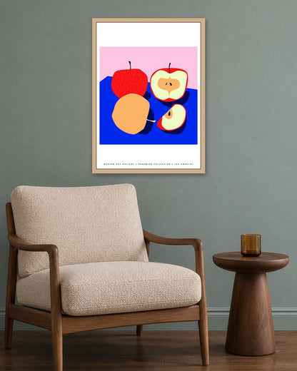 SENT Studio - Artistic Poster No. 28 - oak frame in a room