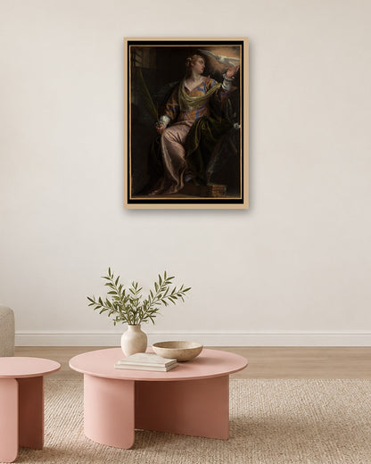 Renaissance Masters - Renaissance Masterpiece No. 118 - oak frame in a room