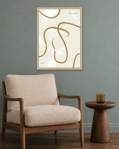SENT Studio - Bohemian Poster No. 85 - oak frame in a room
