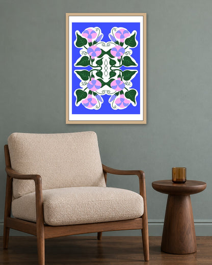 SENT Studio - Aesthetic Poster No. 26 - oak frame in a room