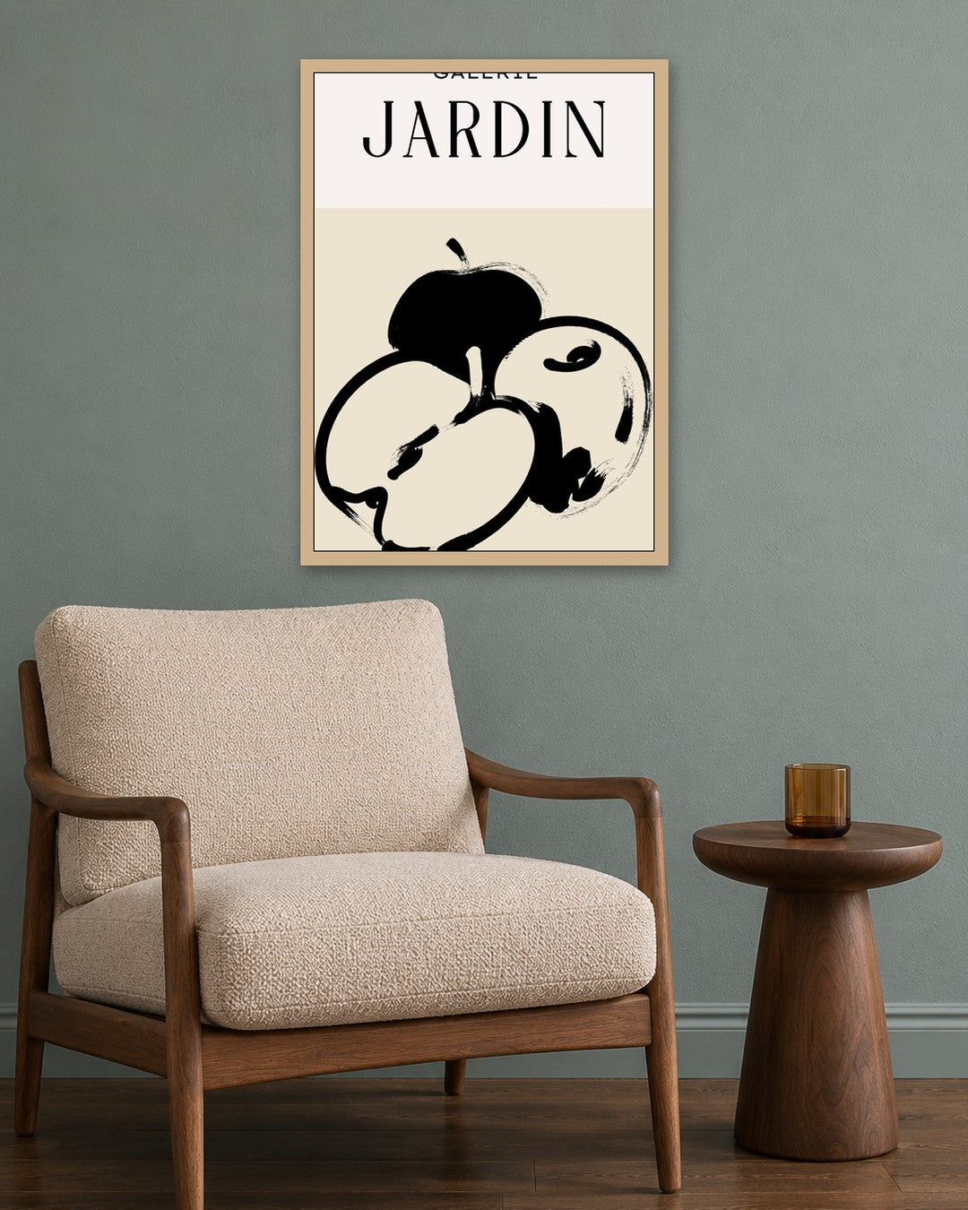 SENT Studio - Bohemian Poster No. 1 - oak frame in a room