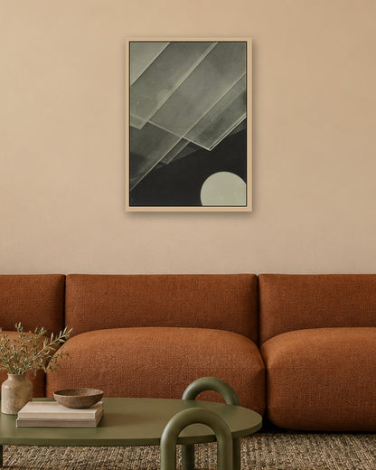 Jaromír Funke - Composition - oak frame in a room