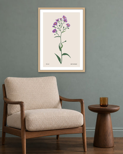 SENT Studio - Botanical Poster No. 6 - oak frame in a room