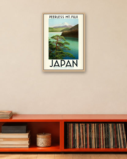 Peerless Mt. Fuji - Japan - oak frame in a room