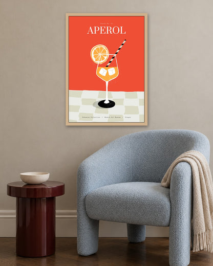 SENT Studio - Cravings Poster No. 22 - oak frame in a room
