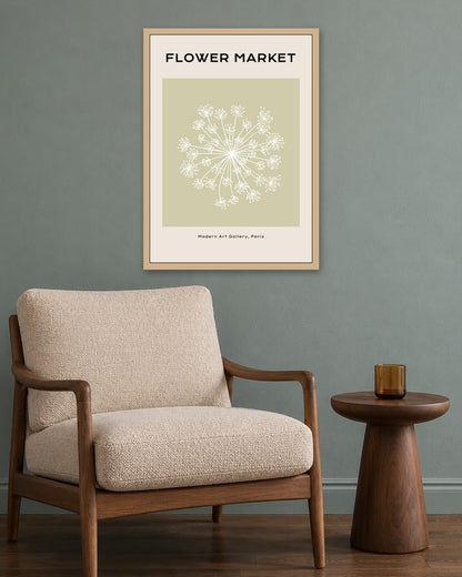 SENT Studio - Botanical Poster No. 41 - oak frame in a room