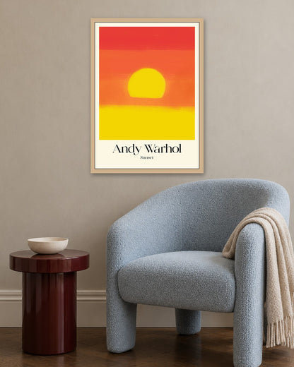 SENT Studio - Sunset Yellow - oak frame in a room